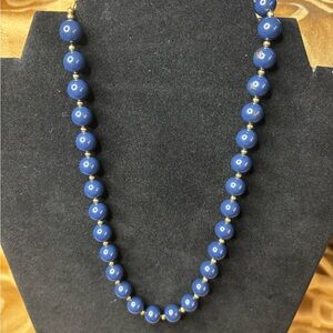 Monet‎ Deep Blue Beaded Necklace